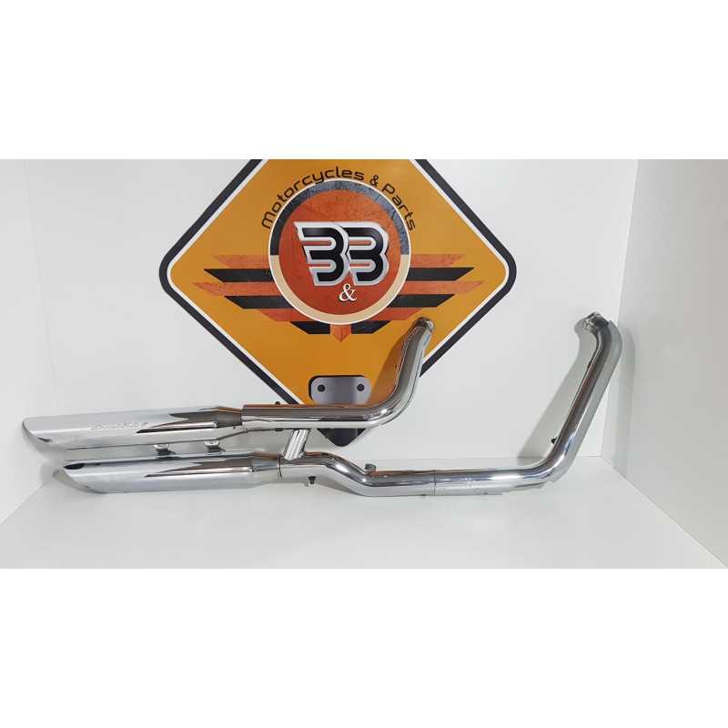 Exhaust System Chrome Screaming Eagle II Harley Davisdon FAT BOY - FLSTF - 2003 